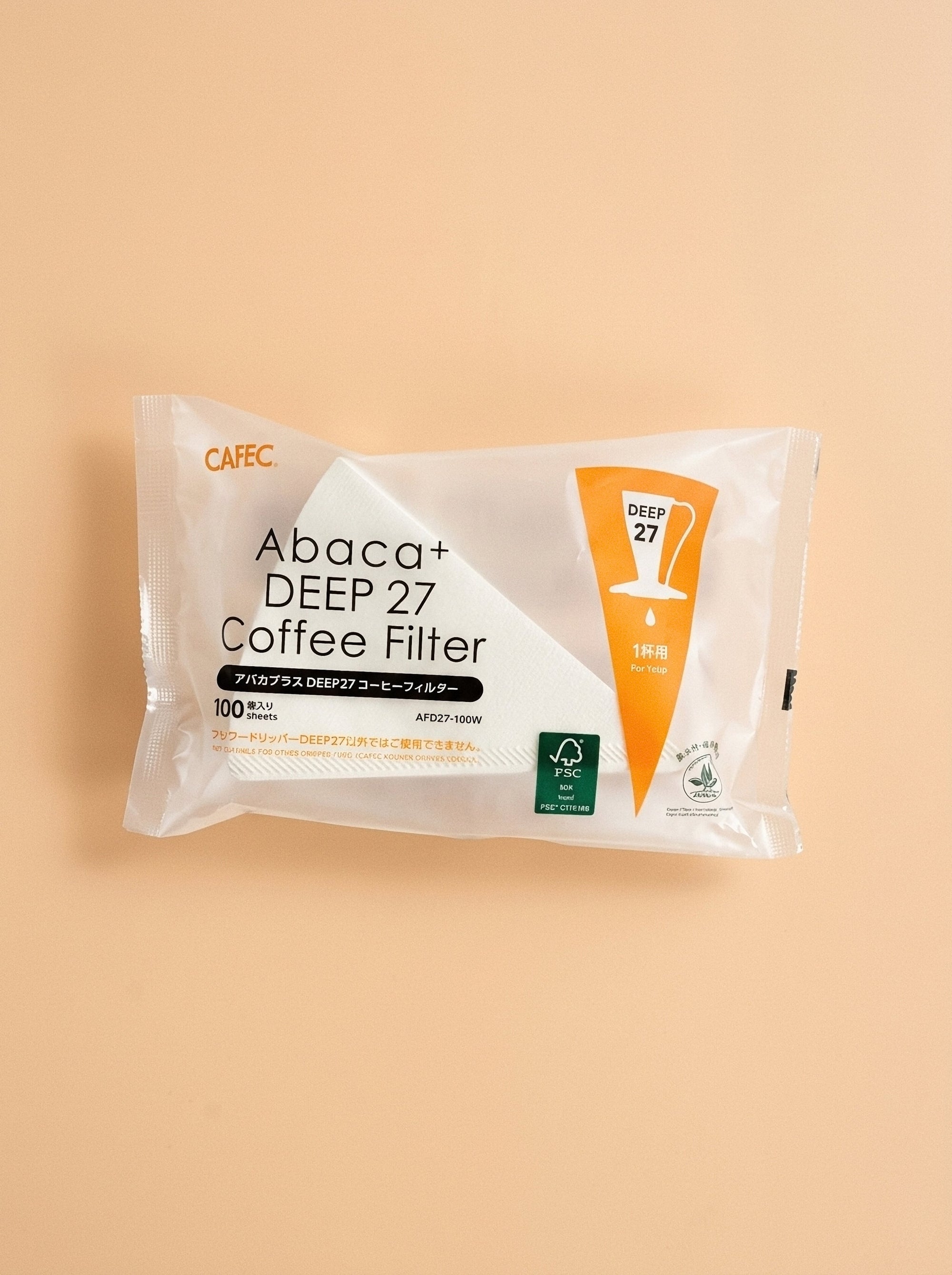 Cafec Abaca+ Deep 27 Paper Filters